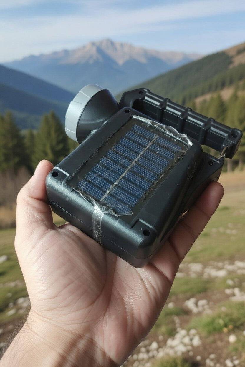 Lámpara Solar LED Portátil Recargable USB-C para Camping y Emergencias
